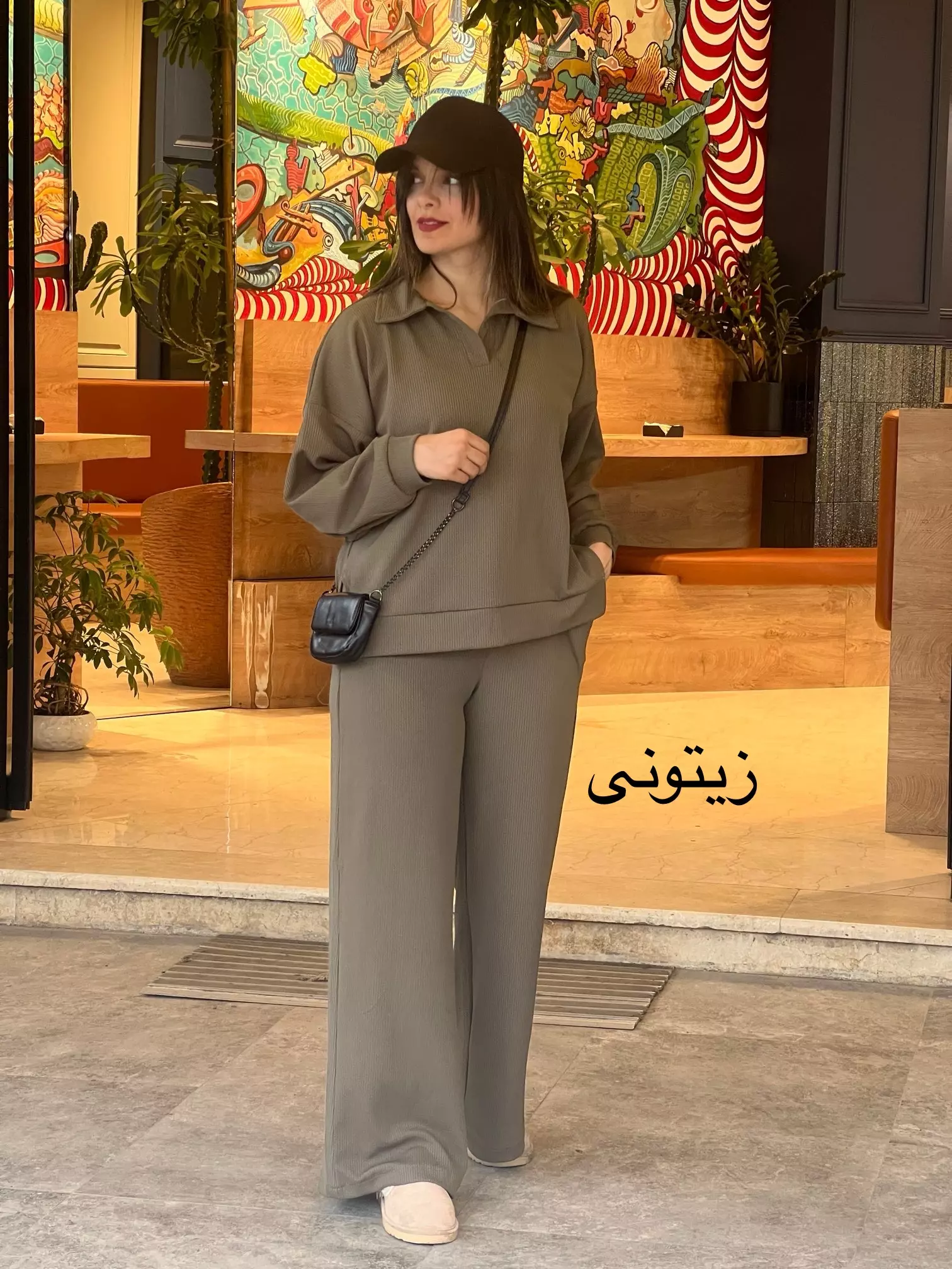 ست مانتو شلوار کبریتی فیتیله ای